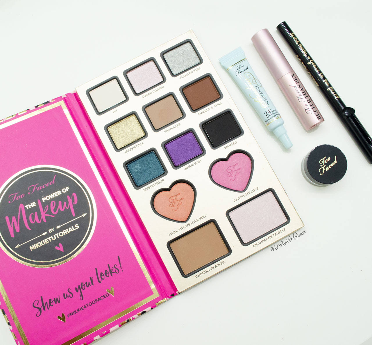 NikkieTutorials + Too Faced The Power of Makeup Review + Swatches ...