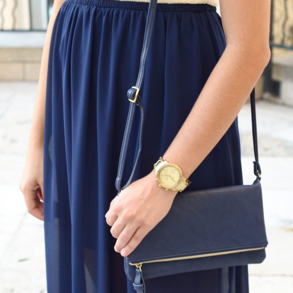Blue & Lace Maxi Dress* | Girl with Glam